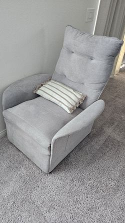 Grey electric recliner
