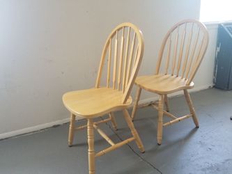 Wood chairs