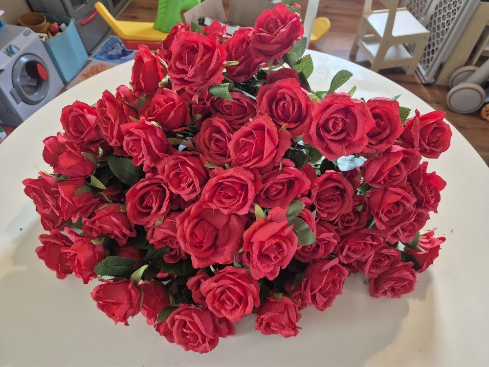 Fake Red Roses
