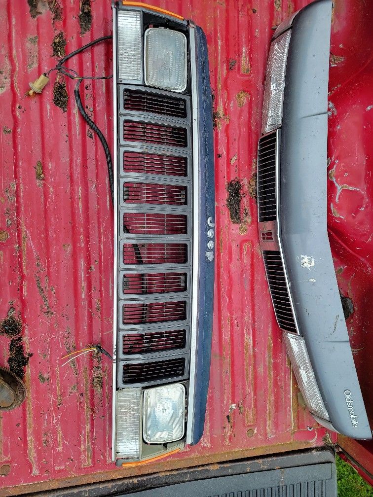1984 to 2001 Jeep Cherokee grill, support, and lights