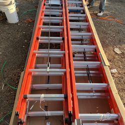 24 In Werner Fiberglass Extension Ladder With 300 Load Capacity $350 Each  