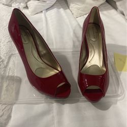 Red Bandolino Open Toe High Heel W8