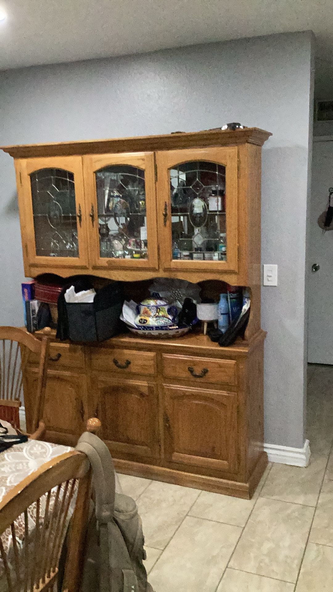 Dining Table And China Cabinet