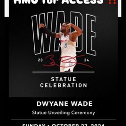 Dwayne Wade Statue Unveiling Ceremony w/ Miami Heat 