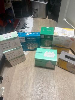 NEW Baby Bottle & Breast Milk Storage Bundle – Avent, Medela, Evenflo, Maymom