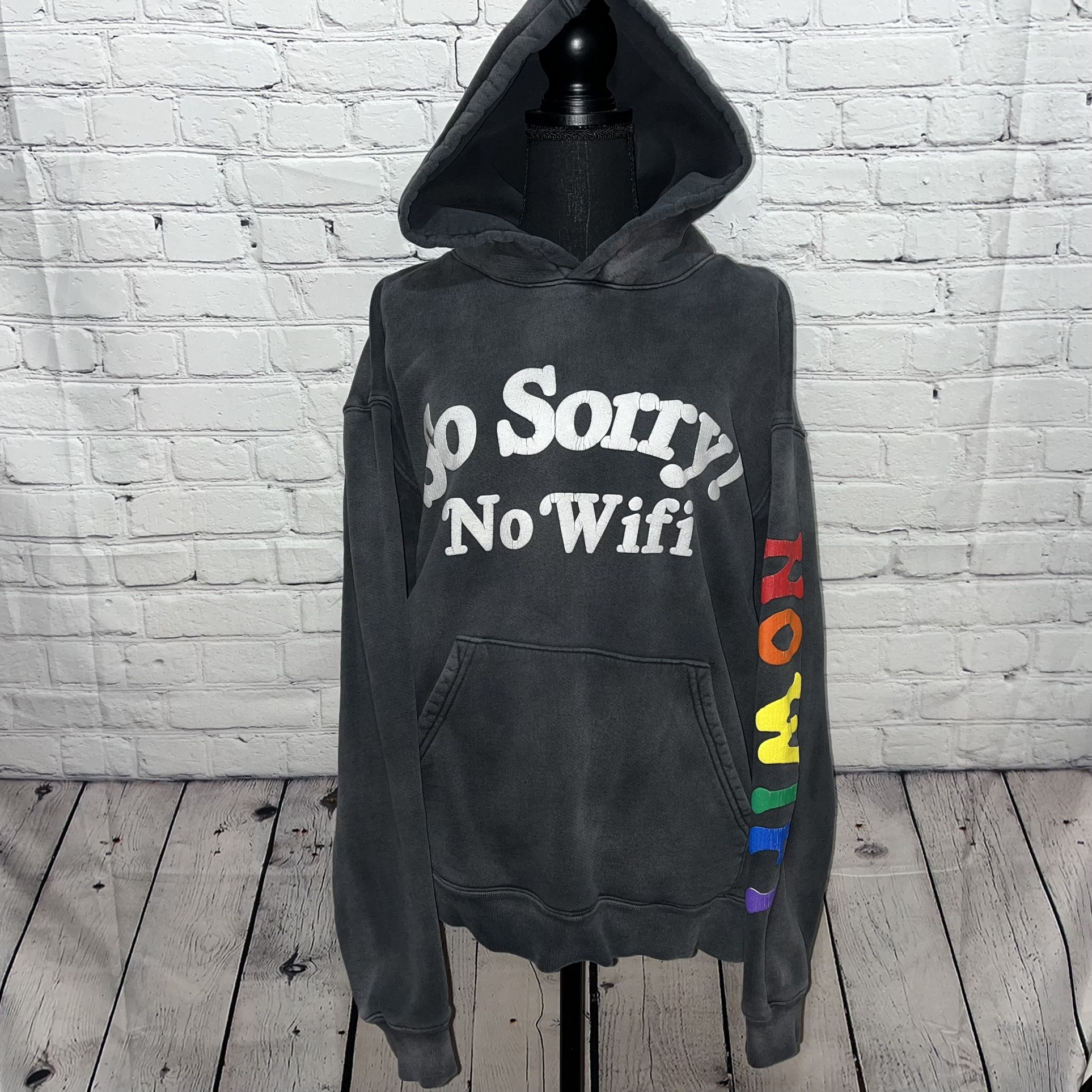 Madhappy So Sorry No WiFi Black Hooded Sweatshirt
