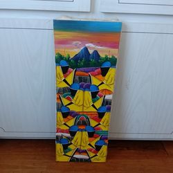 An ORIGINAL canvas Painting By DAVID JAMAICA