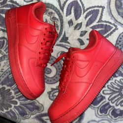 All Red Air Force 1s Size 8w/Box $80