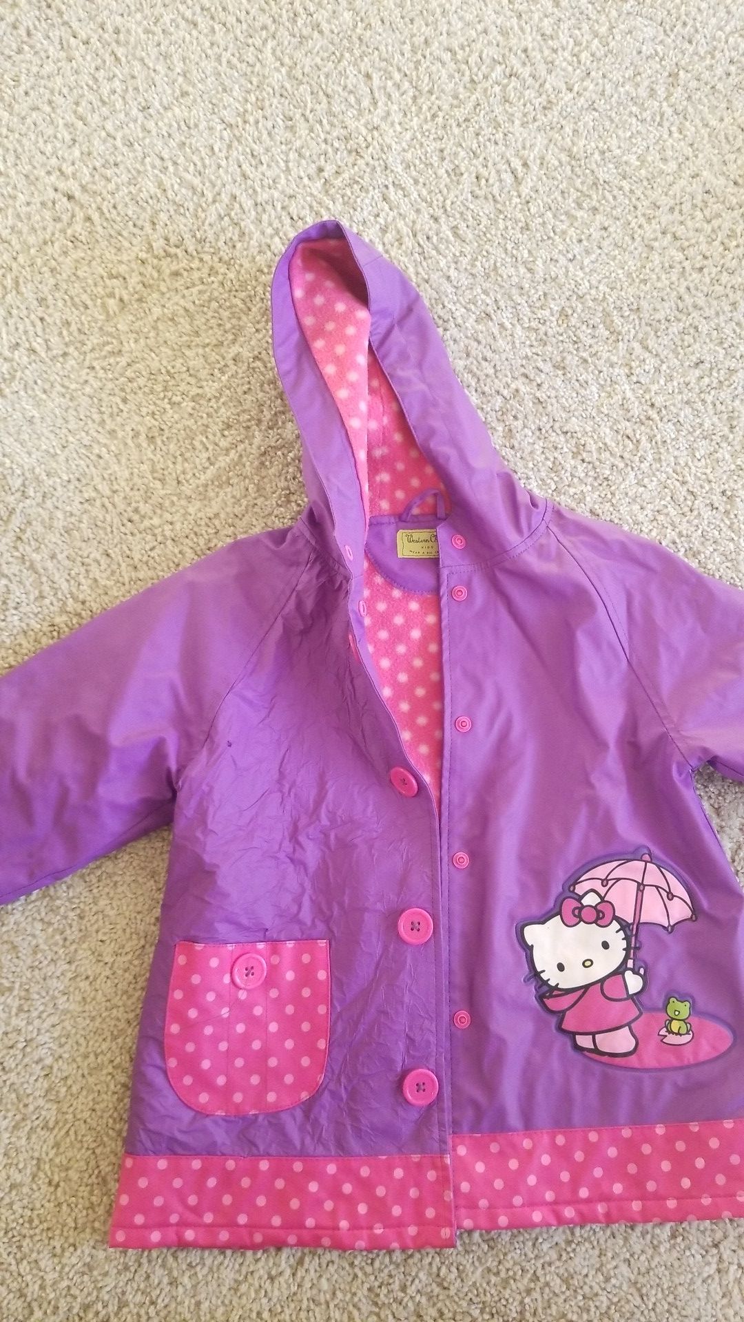 Free western chief hello kitty rain jacket