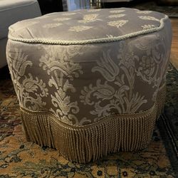 Unique Cocktail Ottoman With Fringe