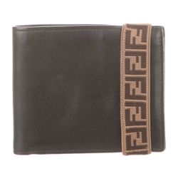 Fendi Brown Leather Bifold Wallet