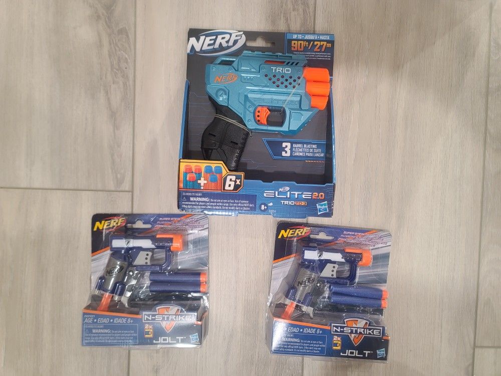 3 NEW NERF Guns PRICE FIRM