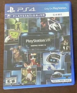 Playstation 4 VR Demo Disk 3