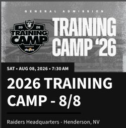 Las Vegas Raiders Training Camp 8/8