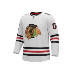 Griswold #00 Hockey Jersey Chicago Blackhawks Medium Stitched Christmas Vacation