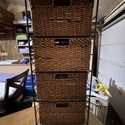Wicker Basket Shelving