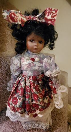 Vintage Doll w/stand