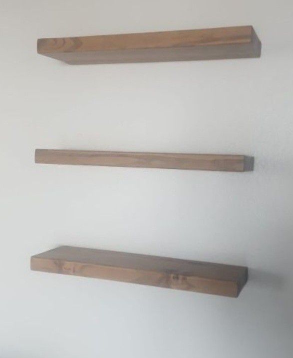 Real Wood Floating Shelves 24" 