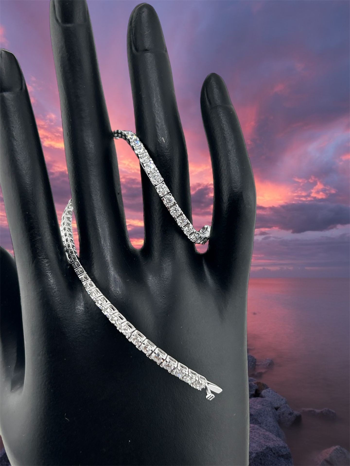 Tennis Bracelet In 14k White Gold