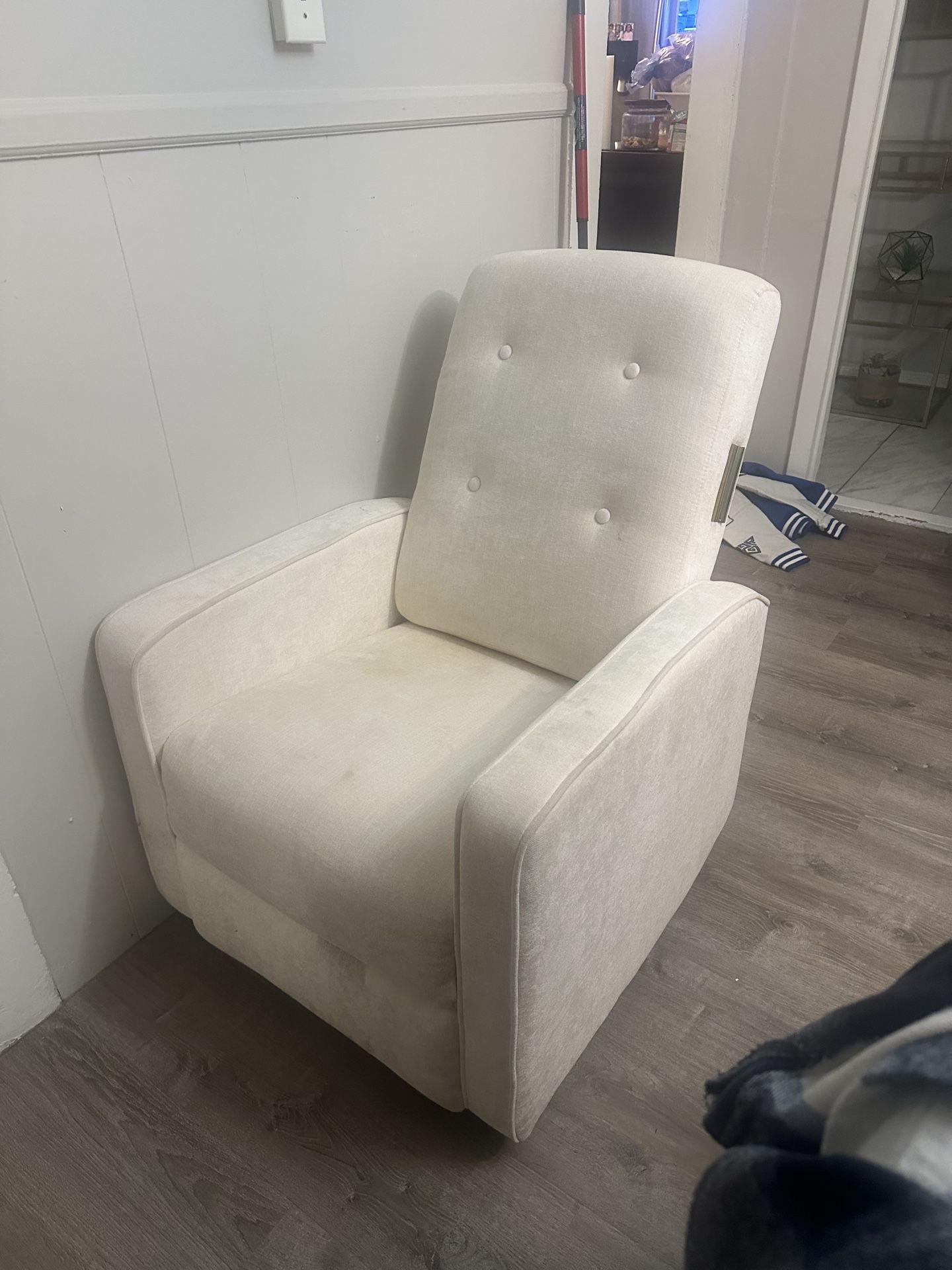 Cream Recliner