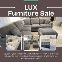 New sectional Sofa W/ Storage Ottoman - Available In 4 Colors