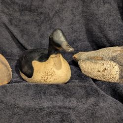 Vintage Duck Decoys-Including A Cork Decoy