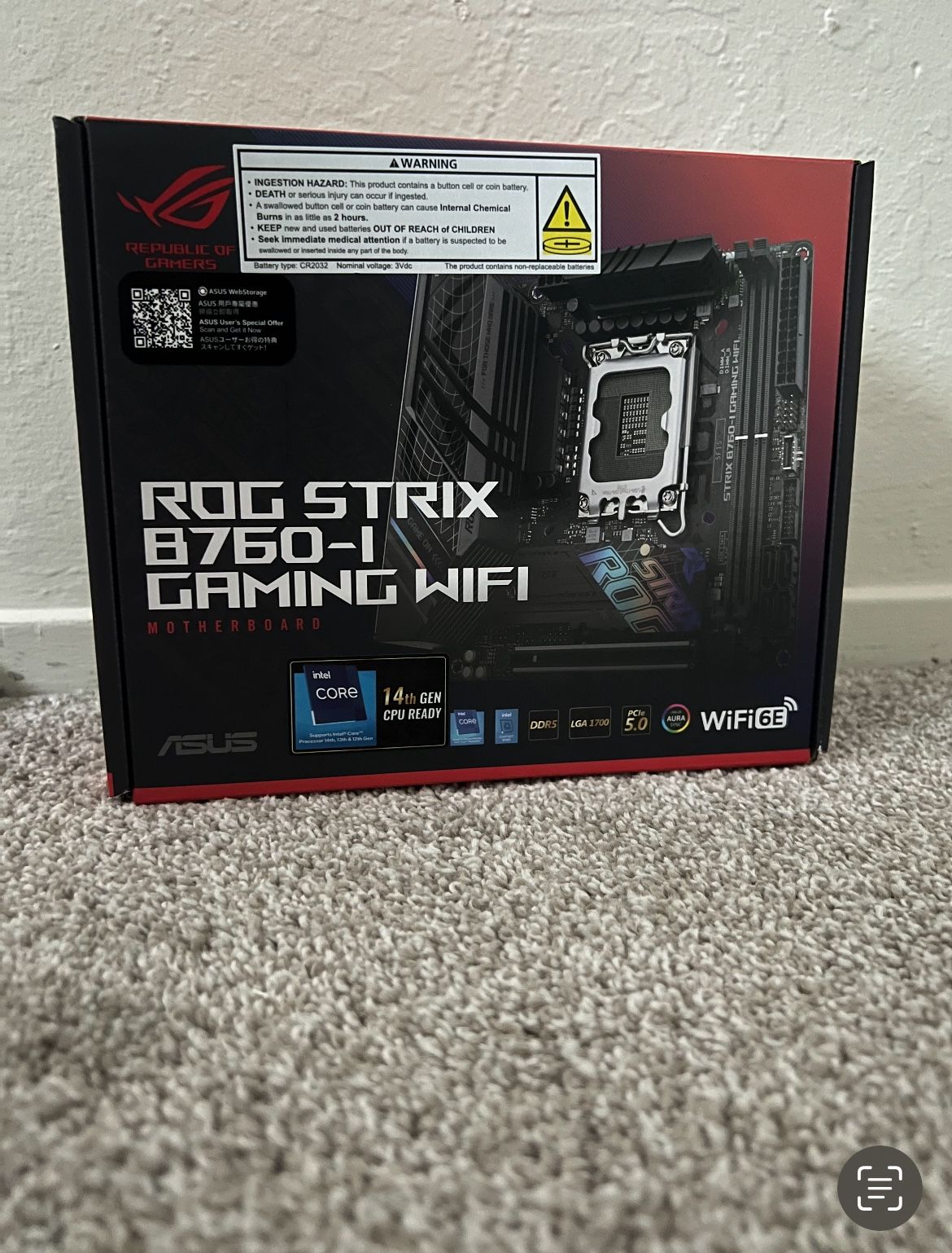ROG Strix B760-1 Gaming WiFi Motherboard