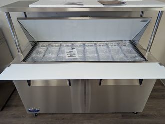 ❄️Valpro 61" Mega Top Sandwich/Salad Prep Table w/ Refrigerated Base, 115v (VP60SM-HC)❄️
