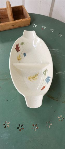Vintage Franciscan Autumn Leaves Oblong Divided Dish 🍂