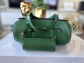 Louis vuitton Epi Soufflot Green With Mini Pouch