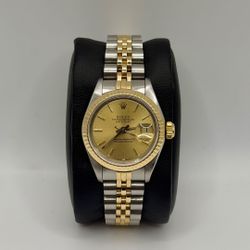 Lady Rolex Datejust Steel & Gold 69173 $6000