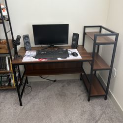 Computer Desk with shelf