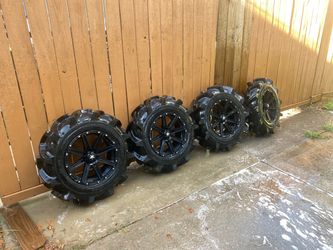 16in MSA Wheels With Mud Tires For Side-by-side/UTV