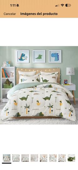 Kids twin dinosaur comforter
