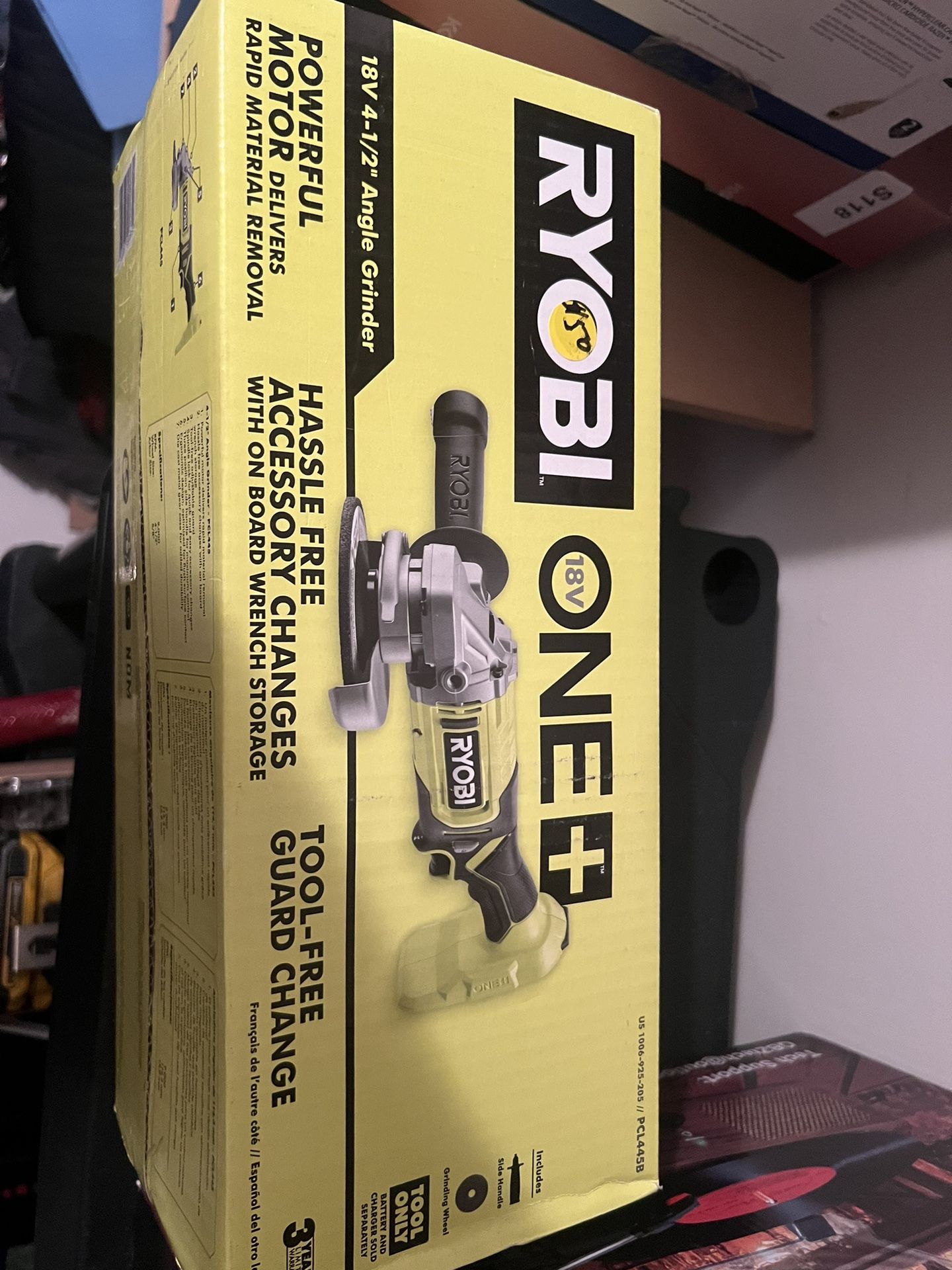 Ryobi One+ Grinder PCL445B