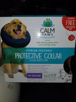 Calm paws protective collar size large new