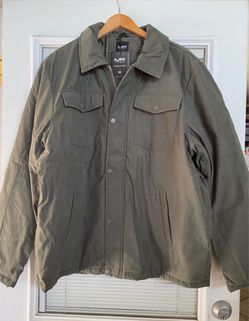 Mack Russo Men’s Range Jacket XXL Olive Green Insulated Zip Snap NWT