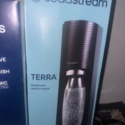 Sodastream terra sparkling water maker - 100 half off $50
