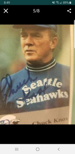 Signed Seahawks misc autographs lot