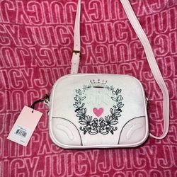 New Light Pink Juicy Couture Purse Crossbody Bag MSRP $79 Heritage 