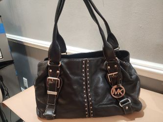 Michael Kors Black Leather Shoulder Bag