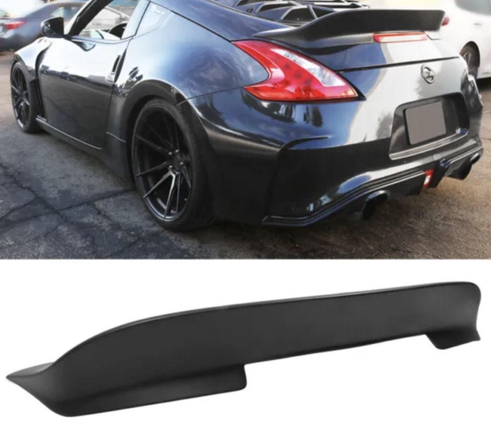 Fits 09-21 Nissan 370Z Coupe Duckbill Rear Trunk Spoiler Wing Lip Unpainted PP