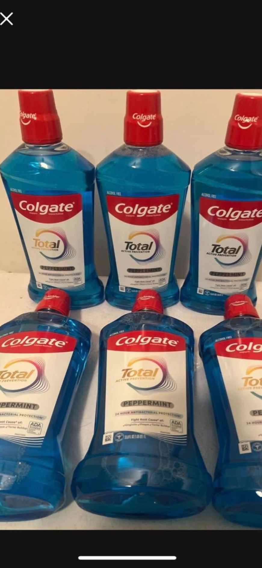 Colgate Total Mouthwash 1L3/$10
