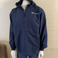 Champion Unisex Navy Blue Windbreaker Size L