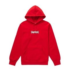 Supreme FW19 Bandana Box Logo Hoodie RED Size XL DS New in Bag Authentic 