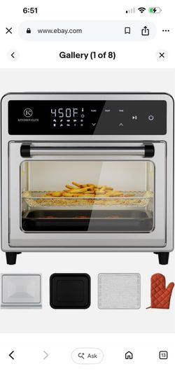 Air Fryer Toaster Oven Combo,10-in-1 12.6QT