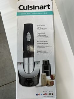 Brand New Cuisinart Cordless Wine Bottle Opener Never Opened