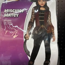 Kids Pirate Costume Size Small
