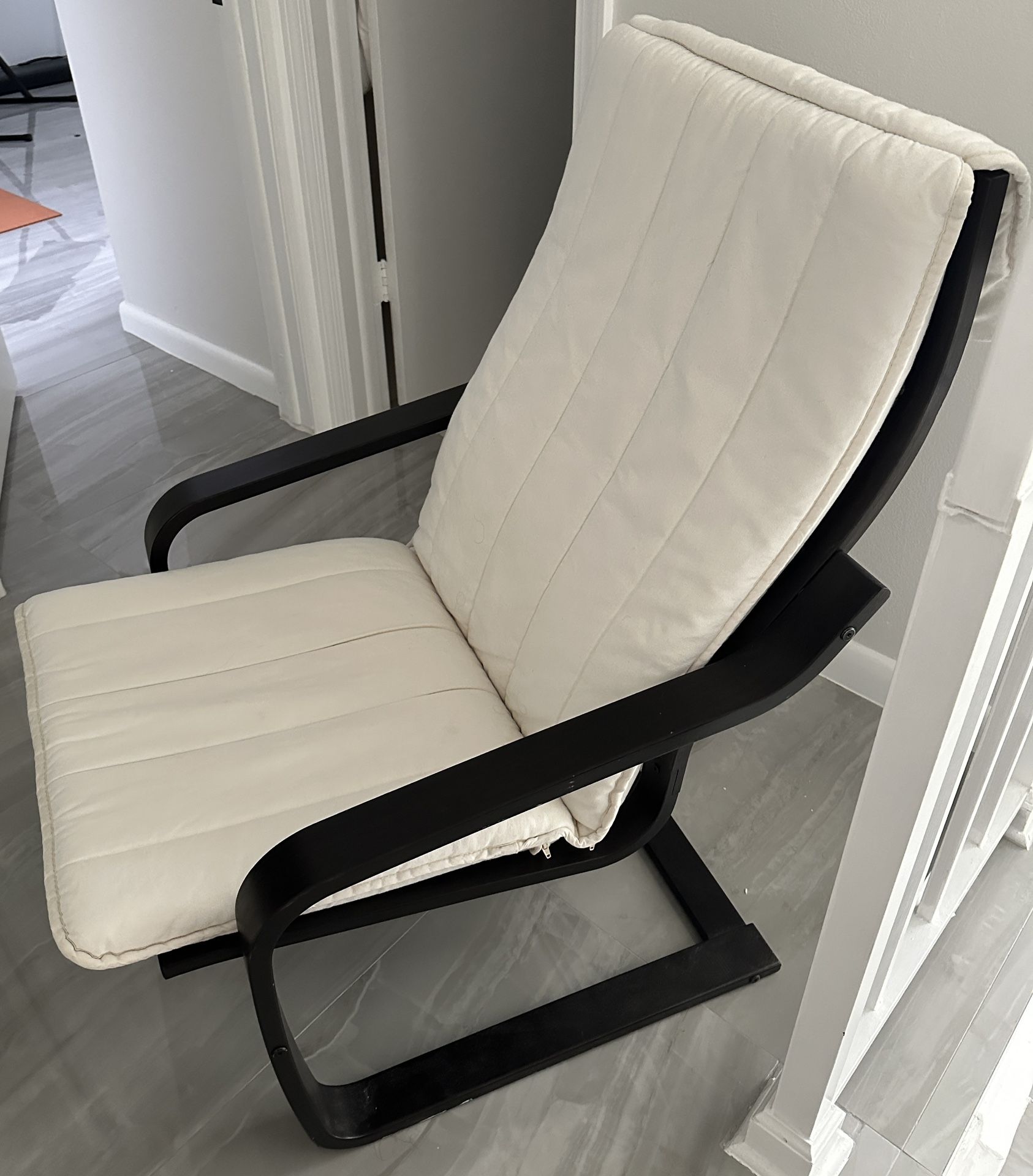 Black Wooden Arm Chair