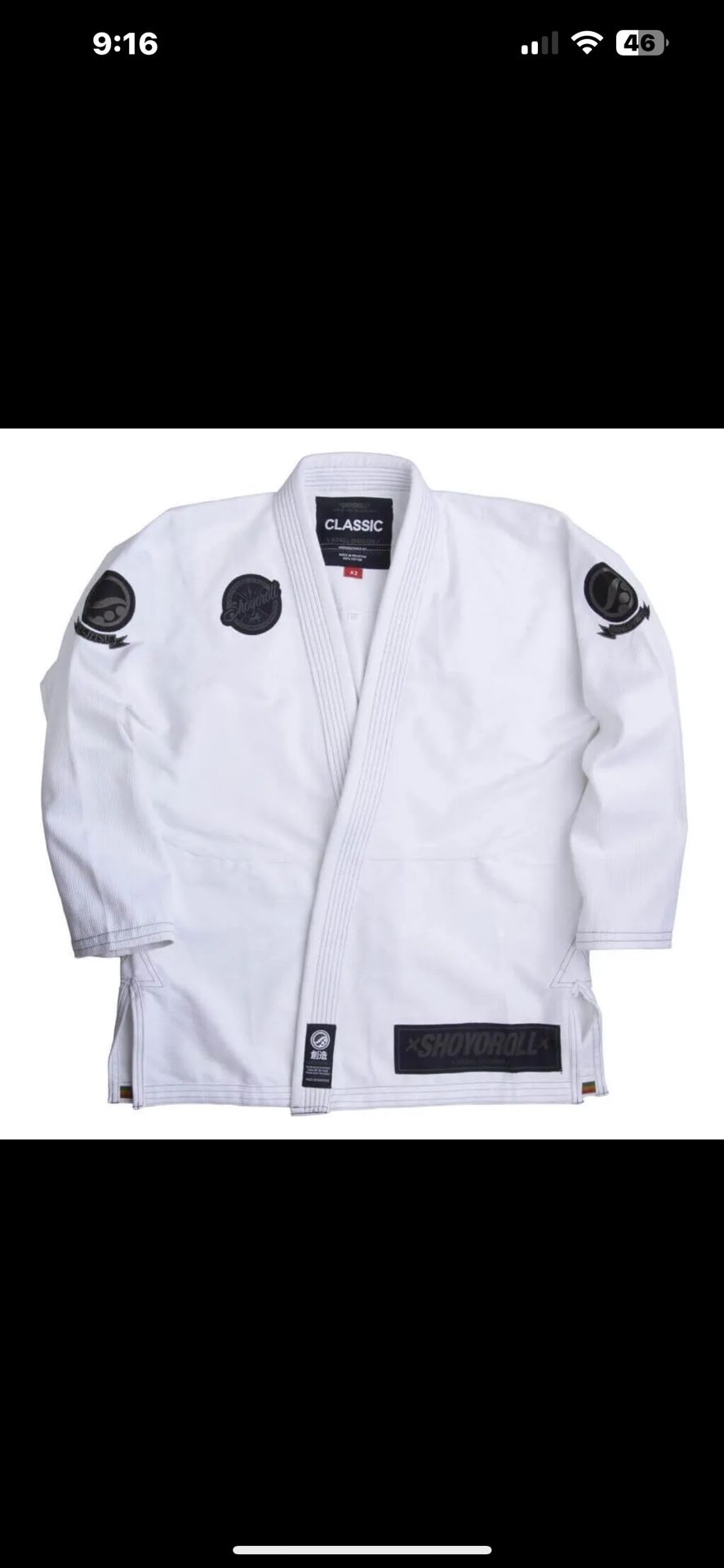 Shoyoroll Batch 51 Gi Size A0h BJJ Jiu Jitsu